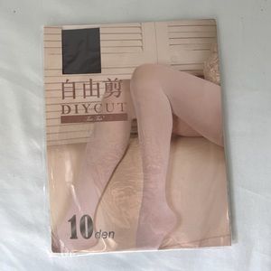 Solid black stockings